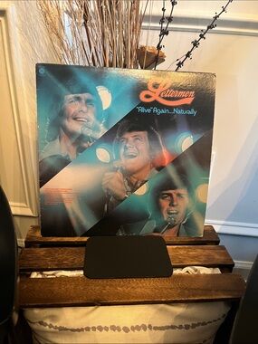 "Alive Again...Naturally" Vinyl Record - Vintage Album Cover (Blue/Black)